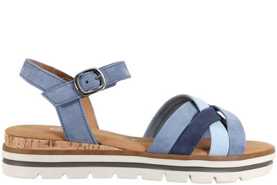 salg af GABOR SANDAL I LYSEBLÅT NUBUCK