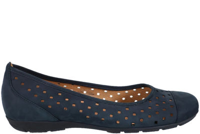 salg af GABOR NUBUCK BALLERINA I BLÅ