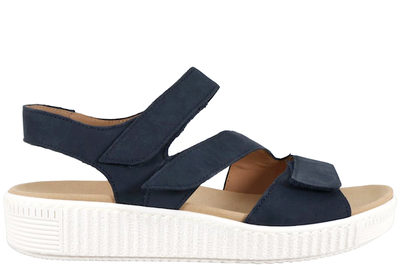 salg af GABOR SANDAL I BLÅ NUBUCK