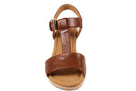 GABOR COGNAC FARVET SANDAL.