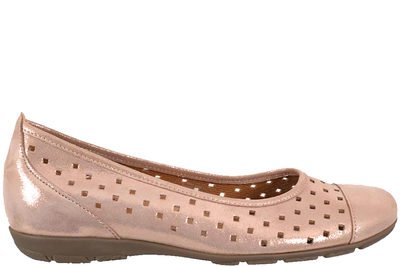 salg af GABOR BALLERINA I SHINY ROSA NUBUCK
