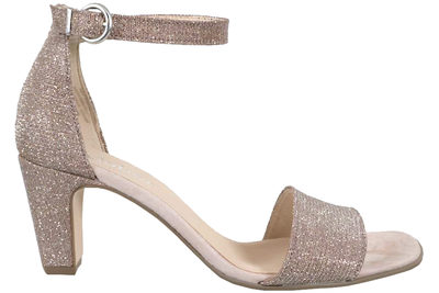 salg af GABOR SANDAL I ROSEGOLD SKIND PÅ HÆL
