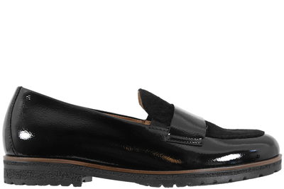 salg af GABOR LOAFERS I SORT GLAT SKIND MED POLIDO LOOK