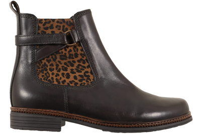 salg af GABOR ANKELSTØVLE I MØRKEBRUNT GLAT SKIND