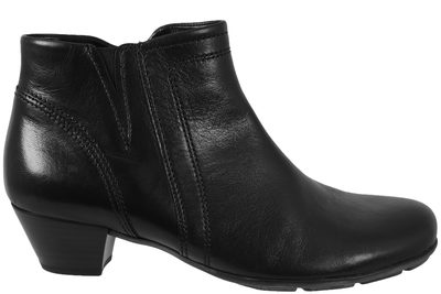 salg af GABOR ANKELSTØVLE I SORT GLAT SKIND