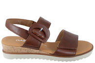 salg af GABOR SANDAL I BRUNT GLAT SKIND