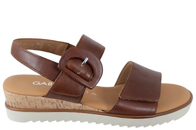 salg af GABOR SANDAL I BRUNT GLAT SKIND