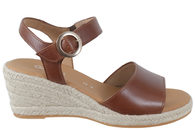 salg af GABOR SANDAL PÅ KILEHÆL I BRUNT GLAT SKIND