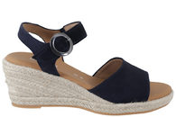 salg af GABOR SANDAL PÅ KILEHÆL I MØRKEBLÅT RUSKIND