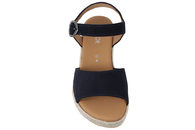 GABOR SANDAL PÅ KILEHÆL I MØRKEBLÅT RUSKIND