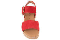 GABOR SANDAL PÅ KILEHÆL I RØDT RUSKIND