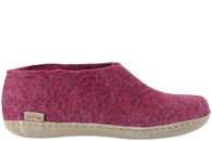 salg af GLERUPS HJEMMESKO I CRANBERRY ULD MED HÆLKAPPE