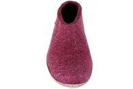 GLERUPS HJEMMESKO I CRANBERRY ULD MED HÆLKAPPE