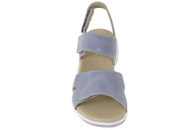 GREEN COMFORT LEAF SANDAL I LYSEBLÅT GLAT SKIND