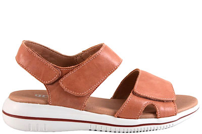 salg af GREEN COMFORT LEAF SANDAL I ROSA GLAT SKIND