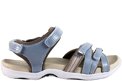 salg af GREEN COMFORT SANDAL I DENIMBLÅ SKIND