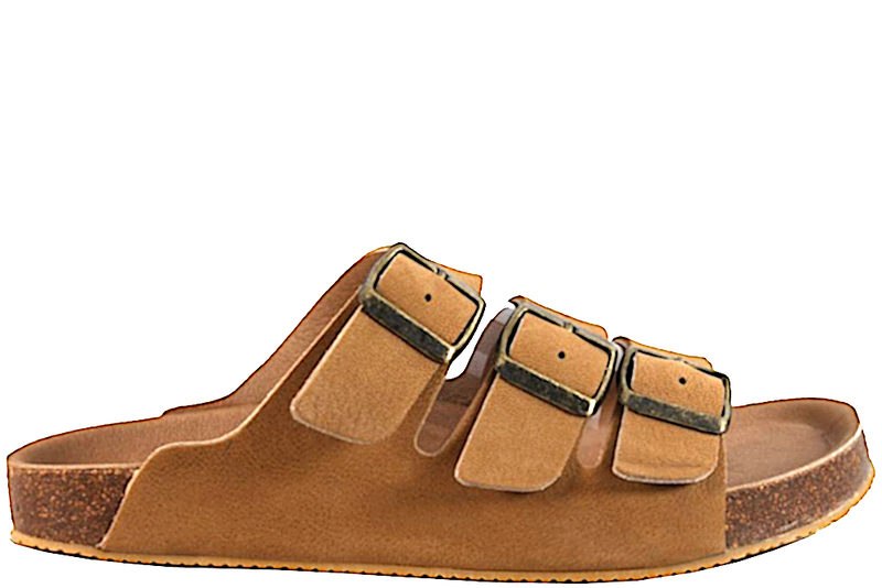 Køb GREEN COMFORT SANDAL I NUBUCK Her - Salg af Slippers dame