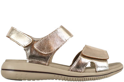salg af GREEN COMFORT LEAF SANDAL I GULD SKIND.