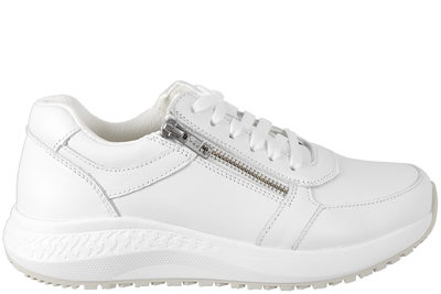 salg af GREEN COMFORT - ZIGGA SKO I HVIDT GLAT SKIND