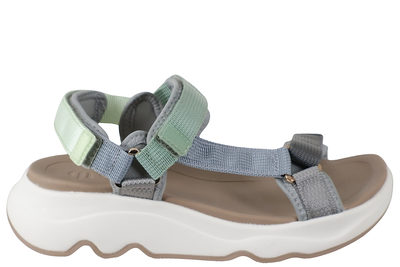 salg af GREEN COMFORT VENICE SANDAL I GRØNT TEKSTIL