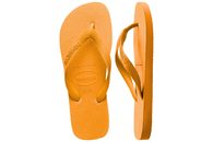 HAVAIANAS TOP POP YELLOW KLIPKLAPPER I ORANGE GUMMI