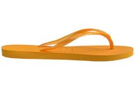 HAVAIANAS TOP POP YELLOW KLIPKLAPPER I ORANGE GUMMI