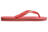 HAVAIANAS BRASIL LOGO FC TROPICAL CORAL KLIPKLAPPER I KORALFARVET GUMMI