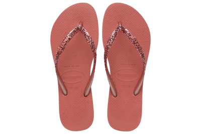 salg af HAVAIANAS SLIM GLITTER CANYON CLAY KLIPKLAPPER