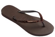 HAVAIANAS KLIPKLAPPER I MØRKEBRUNT GUMMI