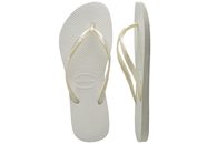 HAVAIANAS SLIM WHITE KLIPKLAPPER