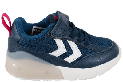 salg af HUMMEL DAYLIGHT JR SKO I MØRKEBLÅT TEKSTIL MED LYS