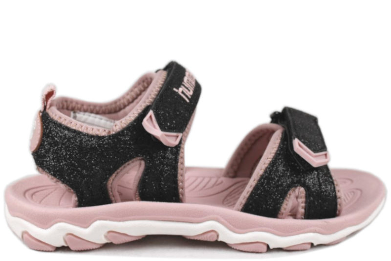 eskalere fumle Slikke Køb HUMMEL SANDAL SPORT GLITTER JR BLACK ROSE Her - Salg af Pige sandaler