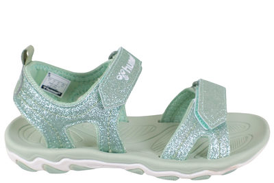salg af HUMMEL SANDAL GLITTER JR FROSTY GREEN