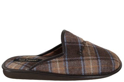 salg af HUSH PUPPIES HJEMMESKO I TERNET BRUNT FILT
