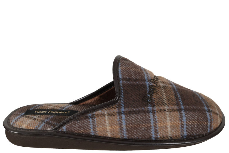 salg af HUSH PUPPIES HJEMMESKO I TERNET BRUNT FILT