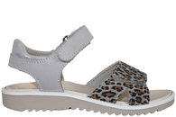 salg af IMAC SANDAL I BEIGE NUBUCK MED LEOPARDPRINT