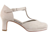 salg af JANA PUMPS I BEIGE TEKSTIL MED T-REM