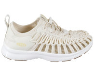 salg af KEEN UNEEK 03 W WHITE TRAVESANDAL I CREMEHVIDT FLETTET ELASTIK