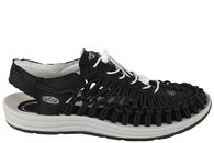 salg af KEEN UNEEK CANVAS M BLACK TRAVESKO I SORT FLETTET ELASTIK