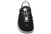 KEEN UNEEK CANVAS M BLACK TRAVESKO I SORT FLETTET ELASTIK