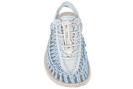 KEEN UNEEK CANVAS W BLUE TRAVESANDAL I BLÅ FLETTET ELASTIK