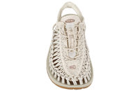KEEN UNEEK CANVAS W TRAVESANDAL I BEIGE FLETTET ELASTIK