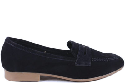 salg af MARCO TOZZI BLÅ NUBUCK LOAFERS