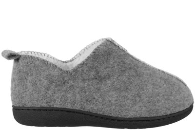 salg af MORSØ HJEMMESKO I LYSEGRÅ TEKSTIL