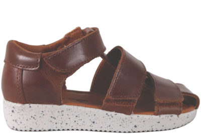 salg af NATURE BIRK BRUN SANDAL I GLAT SKIND MED LUKKET TÅ