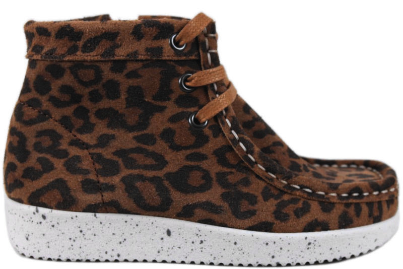 tildele fordelagtige plus Køb NATURE ELM SUEDE LEOPARD STØVLE Her - Salg af Pige støvler