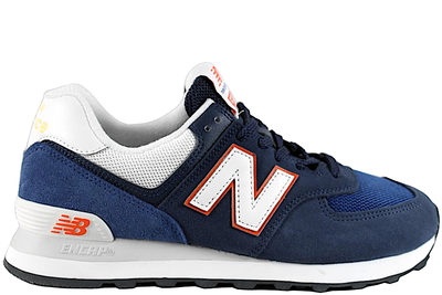 salg af NEW BALANCE MEDIUM MOYEN SNEAKERS I BLÅT RUSKIND