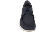 NEW FEET DARK NAVY SKO I NAVYBLÅ OLIERET NUBUCK