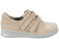 salg af NEW FEET SKO I SANDFARVET NUBUCK MED STRETCH