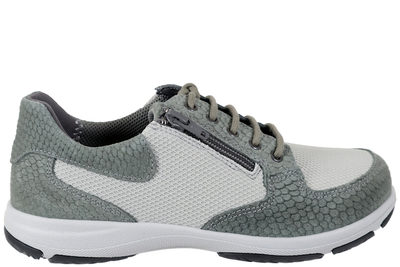 salg af NEW FEET SKO I ARMYGRØNT RUSKIND OG TEKSTIL